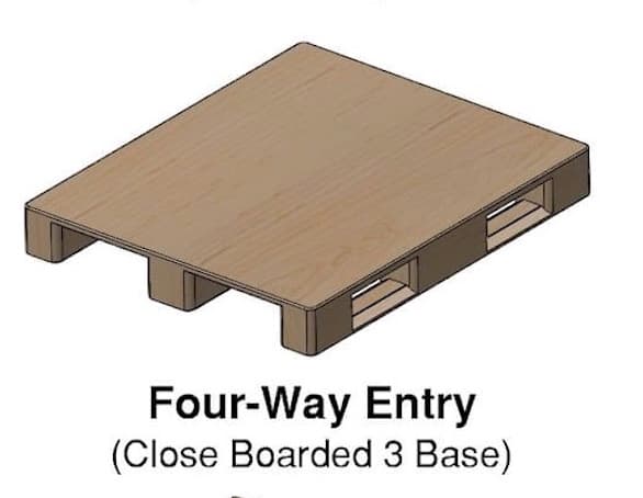 Four-Way Entry Close Boarded Pallet