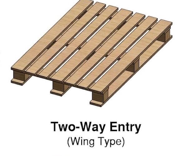 Two-Way Entry Wing Type Pallet